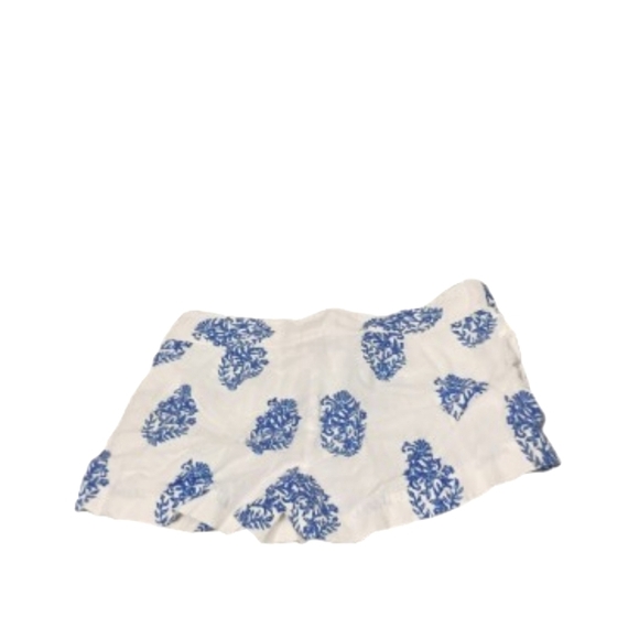 Vineyard Vines Women's Damask Print Linen Shorts Sz 2 - Picture 2 of 4